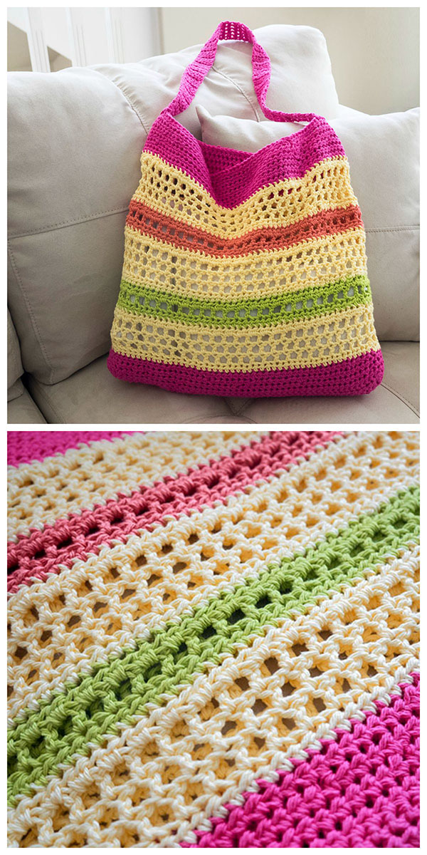 Free Crochet Beach Tote Bag Pattern