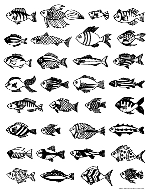 Free printable fish coloring page - a wonderful resource for teachers, homeschoolers and parents. Also a fun and educational way to entertain kids.