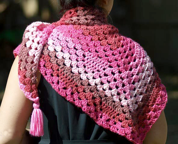 Bless Your Heart Granny Triangle Shawl