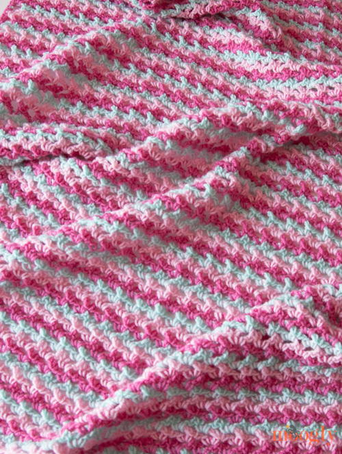 Chunky Chrochet blanket Purple Crochet Blanket chrochet baby blanket Baby blanket Double Strand Crochet Blanket