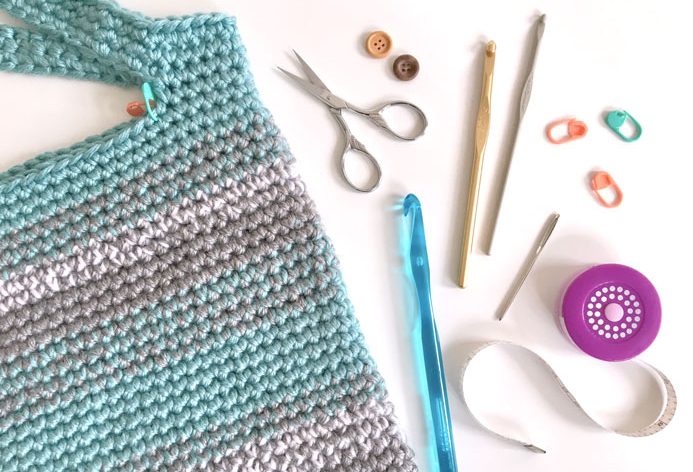 Crochet tools Crochet and knitting are crafts that use knitting yarn and stitchwork to create garments and other projects. And both methods have loads of benefits. #crochet #knitting #knittingvscrochet