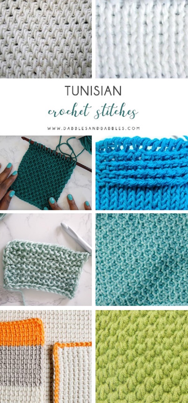 Tunisian crochet bridges the gap between crochet and knitting. You should test it out with this list of tunisian crochet stitches we've put together. #TunisianCrochet #TunisianCrochetStitches #CrochetForBeginners