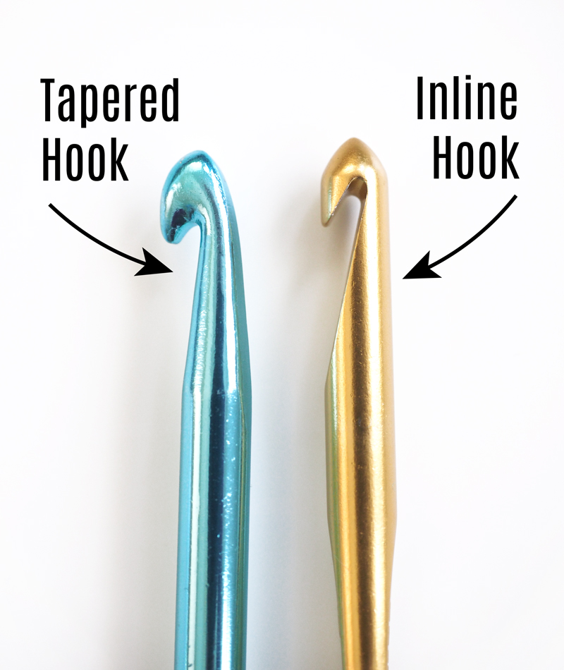 Hook Types - This guide will provide you with tools and offer an extensive knowledge on everything you need to know about the different types of crochet hooks. #CrochetHookSizes #CrochetHook #CrochetNeedles