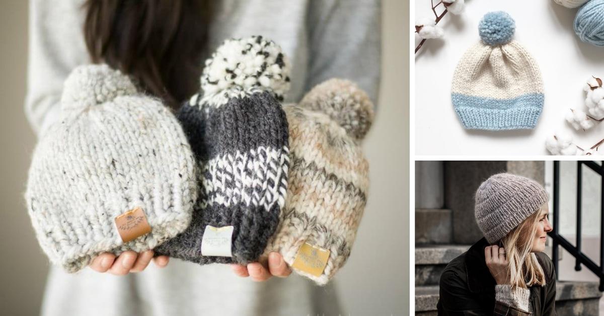 16 Free Knit Hat Patterns on Circular Needles - Dabbles & Babbles
