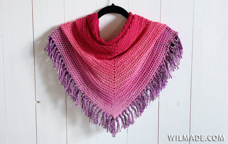 Cyclone crochet shawl PATTERN by M\u00eblie