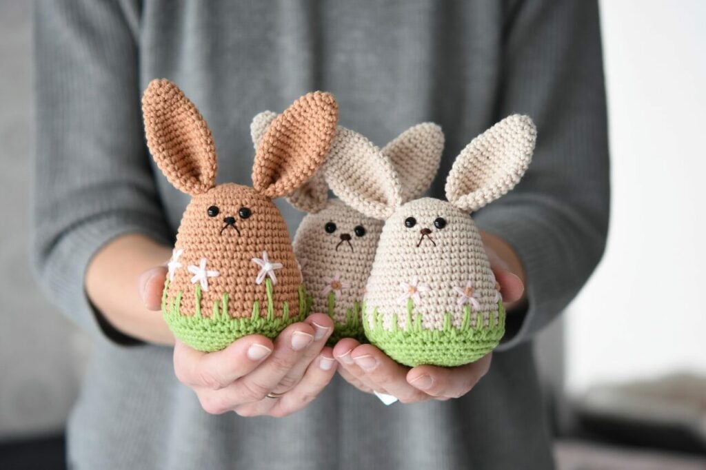 Crochet Spring Bunny Toys