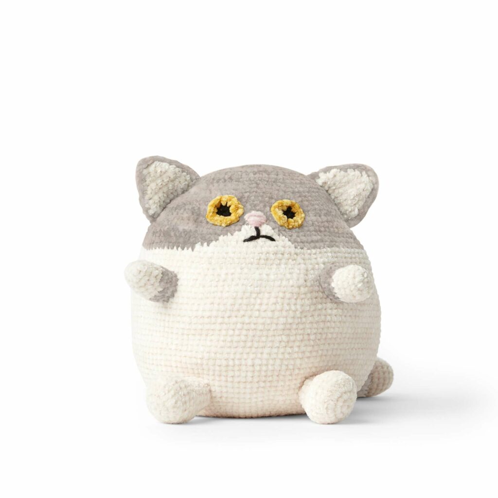 Fat Crochet Cat Stuffie 
