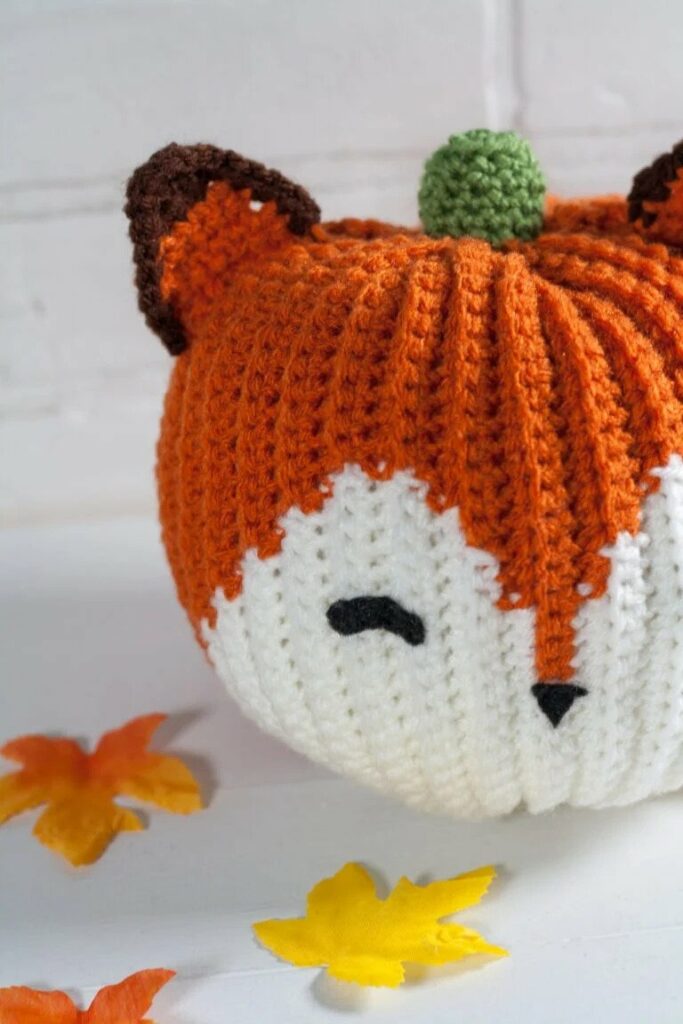 Crochet Fox Pumpkin 