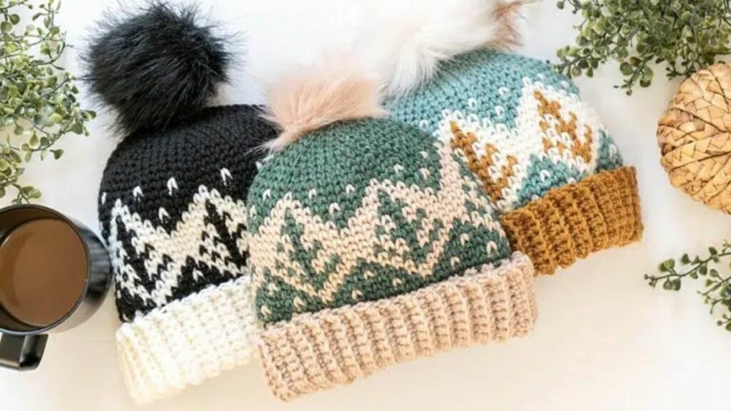 Fair Isle Crochet Hat 