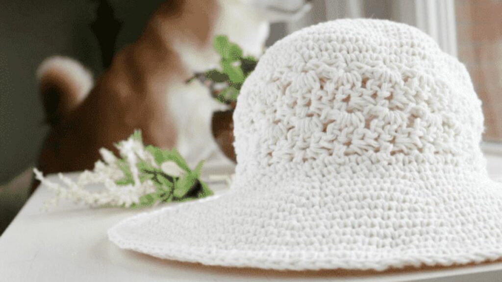 Lacy Ladies Crochet Sun Hat 