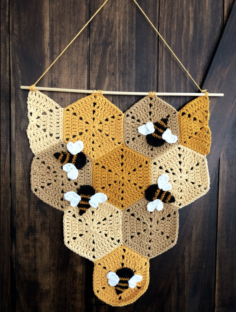 Beehive Crochet Banner 