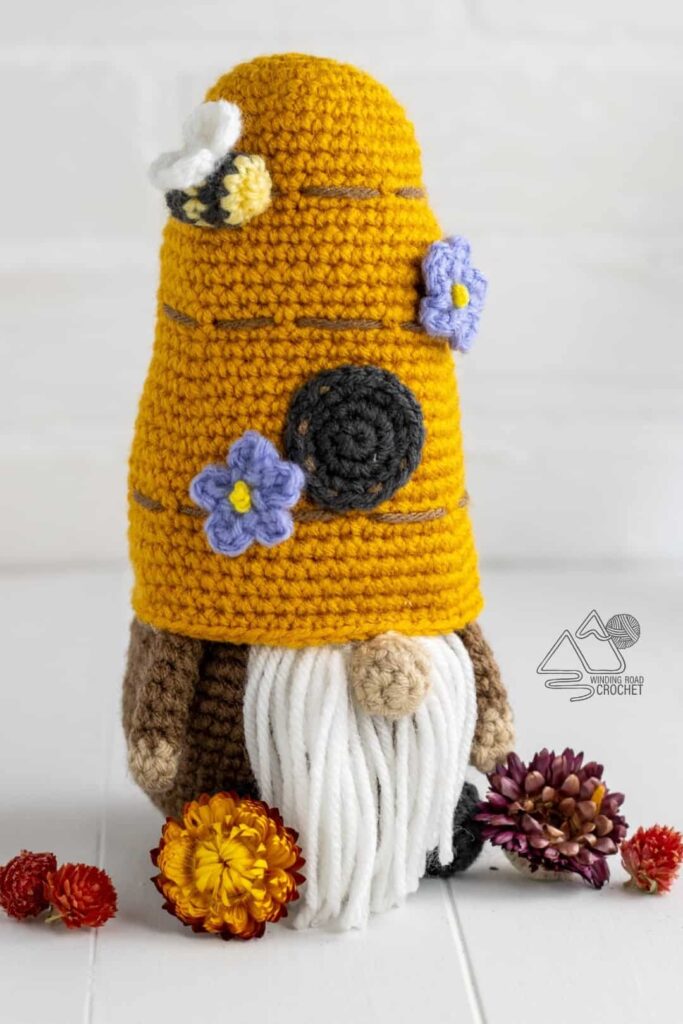 Beehive Gnome Crochet amigurumi