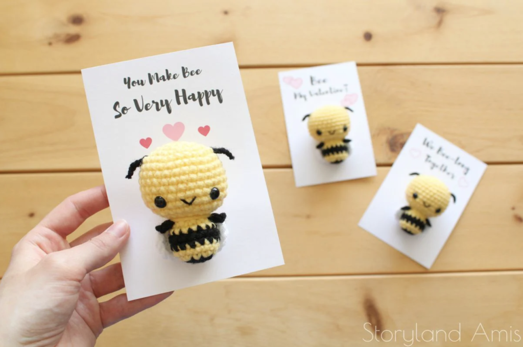 Burt the Baby Honeybee on a card