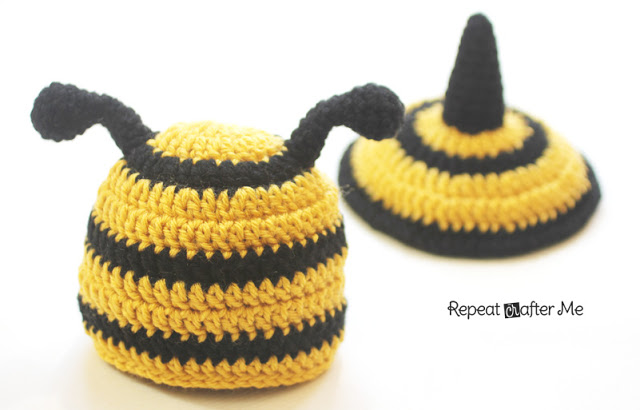 Crochet Bumblebee Hat and Tushie Cover 