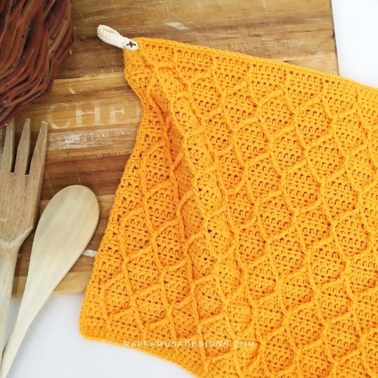 Honeycomb Crochet Dishcloth 