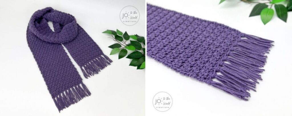 Crochet Scarf With Tassels Pattern