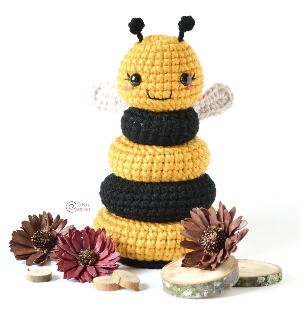 Bee Crochet Stacking Toy