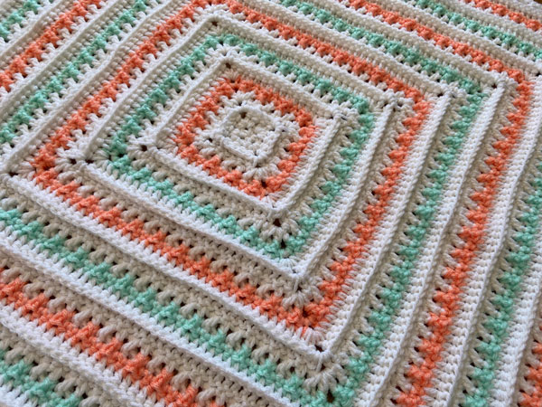 Crochet Be Mine Square Blanket