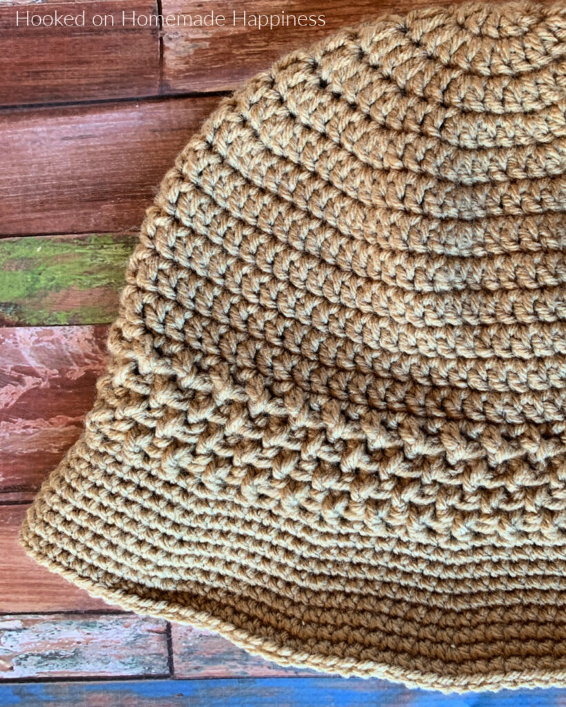 Basketweave Crochet Bucket Hat