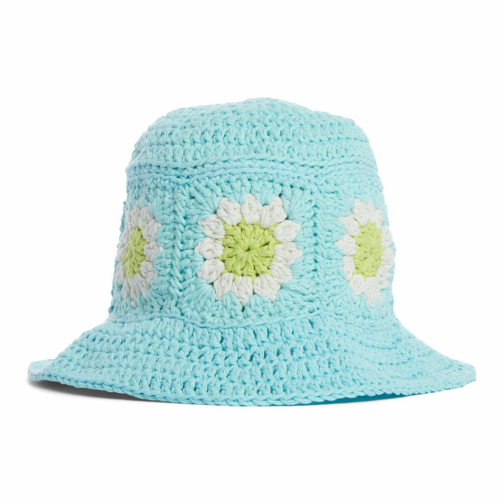 Lily Flower Power Crochet Bucket Hat