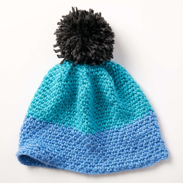 caron color dipper crochet hat