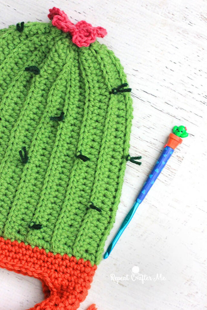 cactus crochet hat