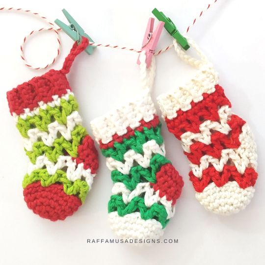 MiniChristmas Crochet Stockings