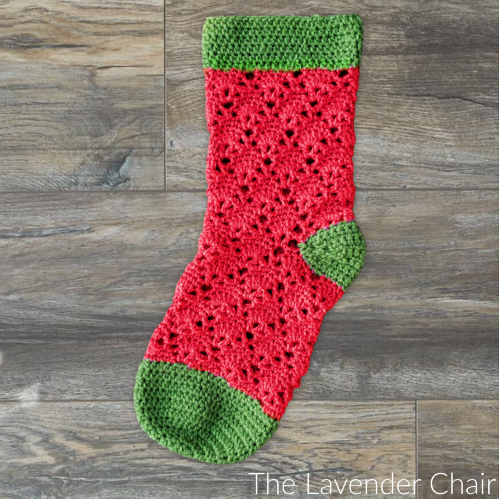 Vintage Crochet Christmas Stocking
