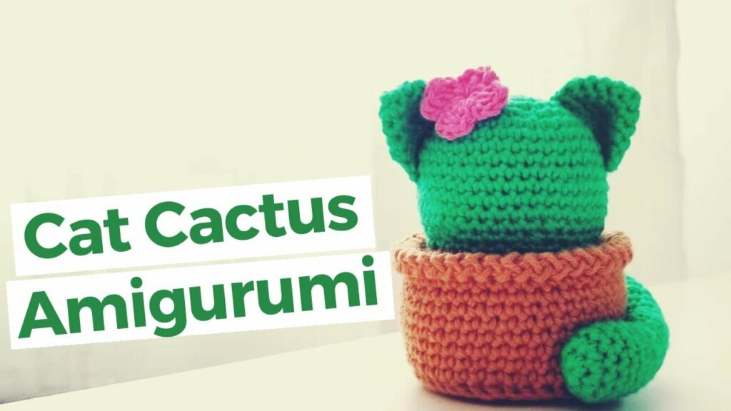 cactus crochet cat amigurumi