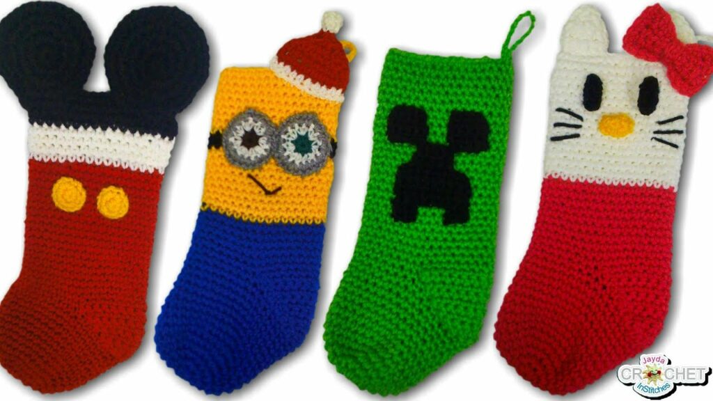 Character Crochet  Christmas Stockings