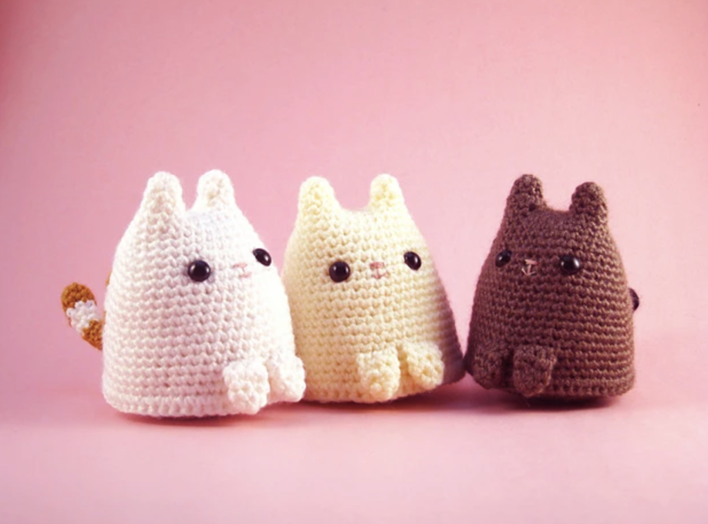 dumpling crochet cat amigurumi 