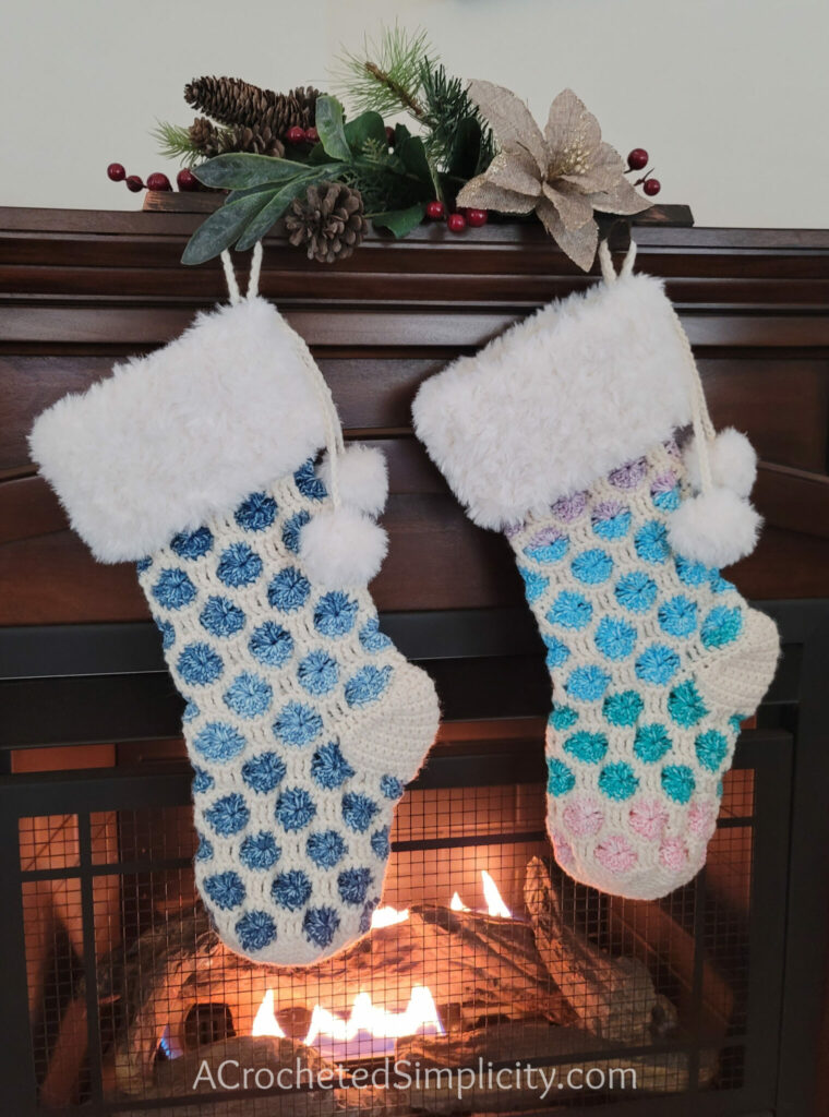 Joyful Textures Crochet Christmas Stockings