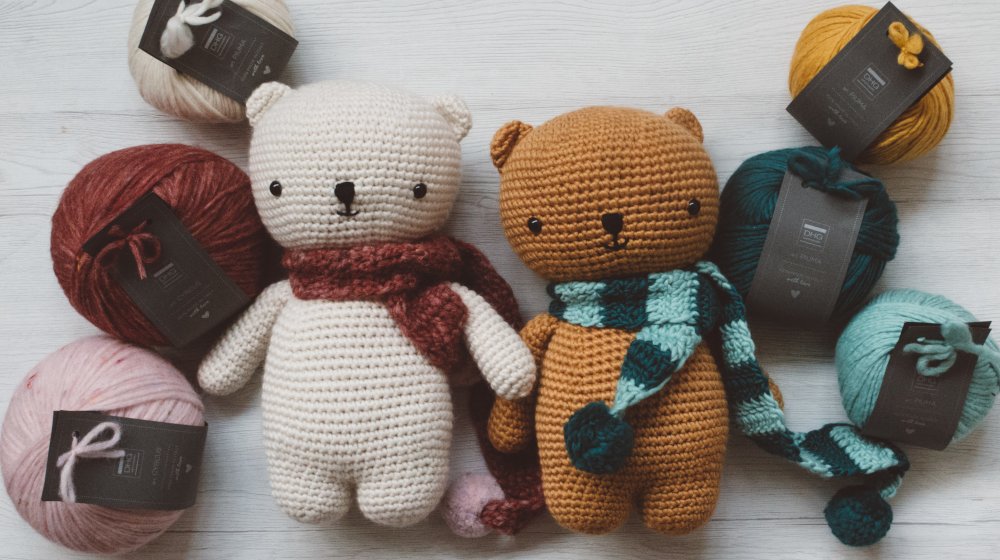 Crochet Bear with Scarf
