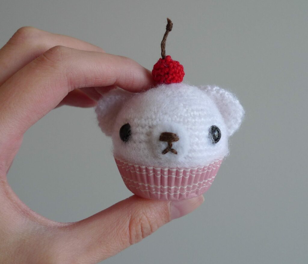 Mini Cupcake Crochet Bear