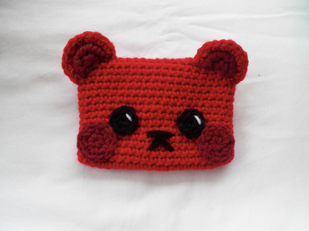 Crochet Teddy Bear Pouch