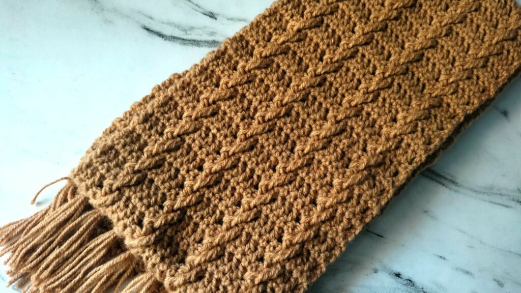 Crochet Cable Stitch Scarf