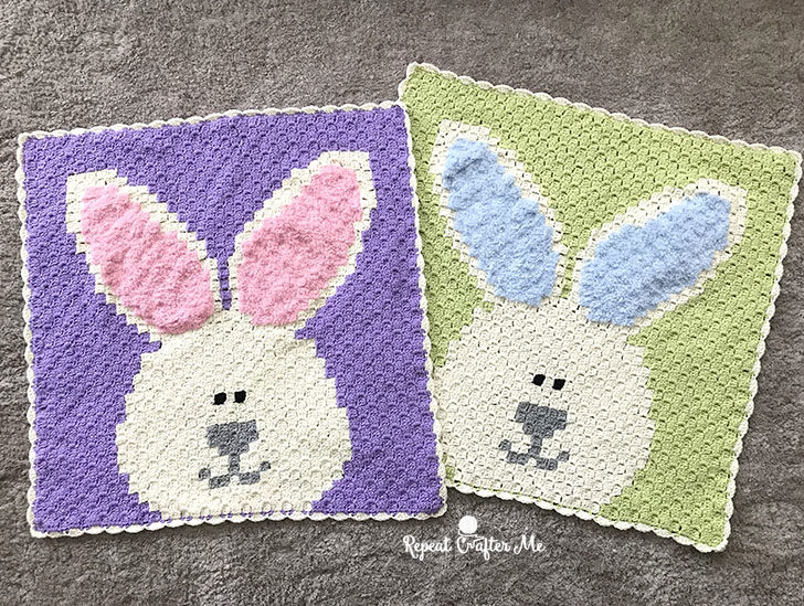 Bunny C2C Crochet Blanket