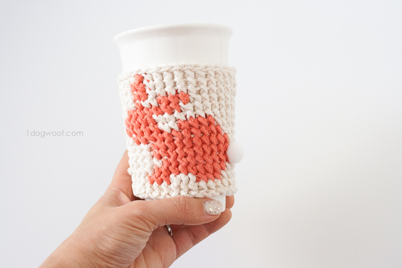 Crochet Bunny Cup Cozy
