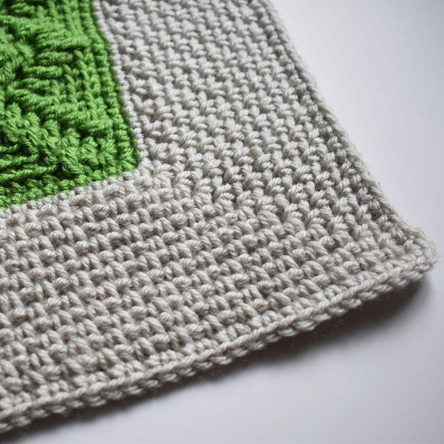Moss Stitch Crochet Border
