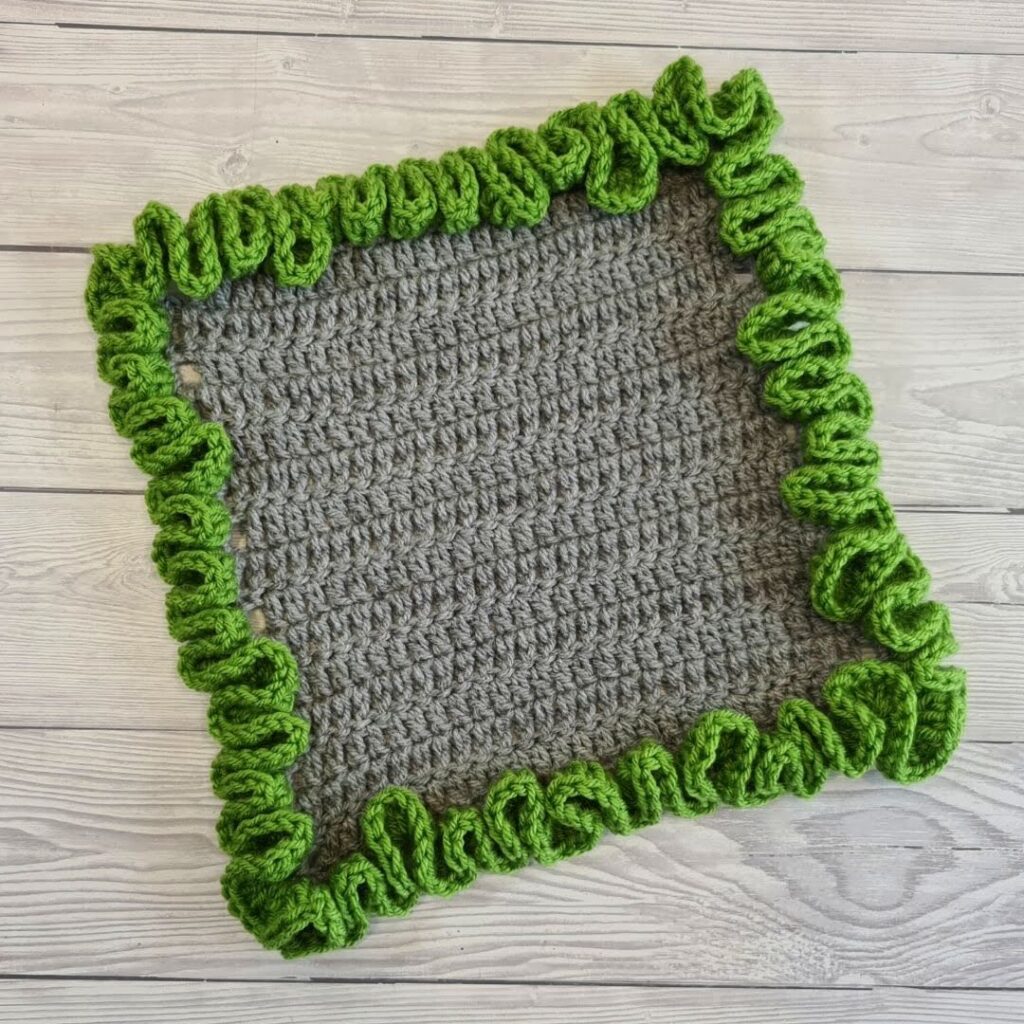 Ruffled Edge Crochet Blanket Border