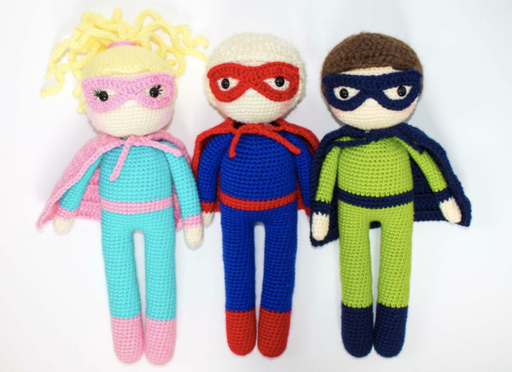 The Friendly Superhero Crochet Dolls