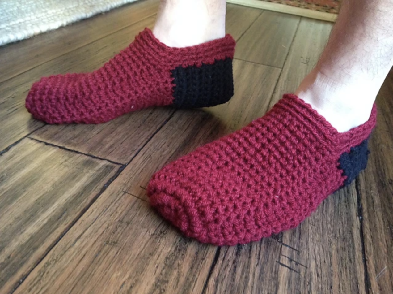 Ahh Spa Crochet Slippers for Men