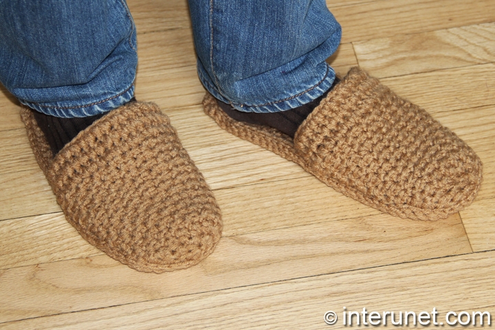 Crochet Slippers for a Man